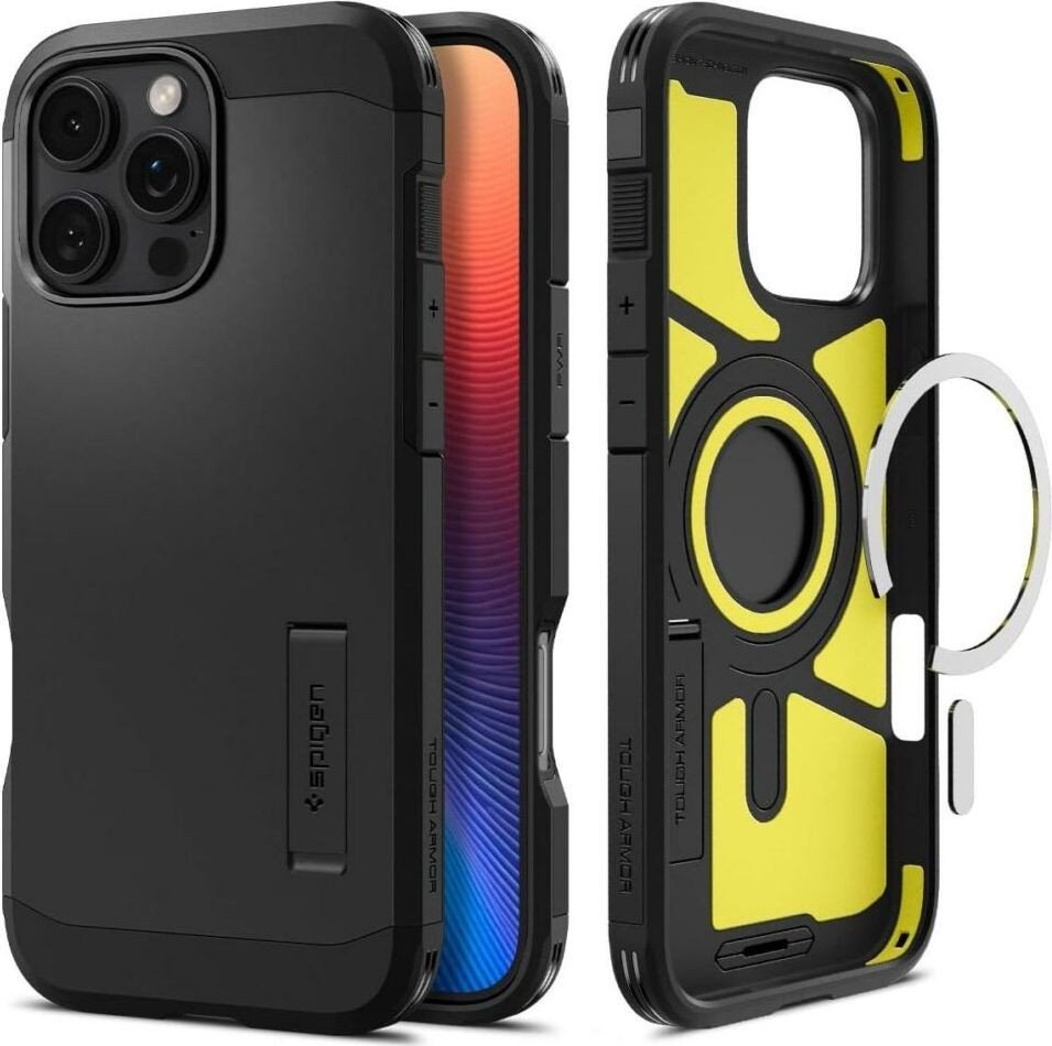 Чехол для телефона Spigen Tough Armor Mag Magsafe для iPhone 16 Pro Black
