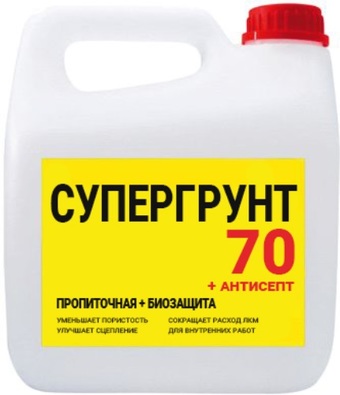 Акриловая грунтовка Super Decor Супергрунт 70 + Антисепт 1 кг
