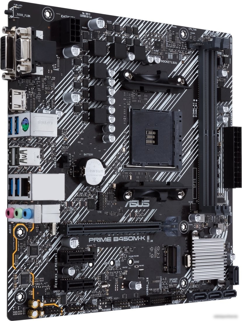Материнская плата ASUS Prime B450M-K II