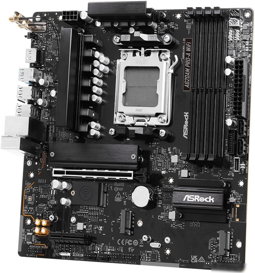 Материнская плата ASRock A620AM Pro-A WiFi