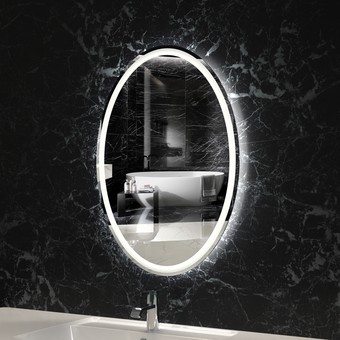 Пекам Зеркало LED Vesta1-75х90spcl (сенсор прикосн./подогрев/часы)