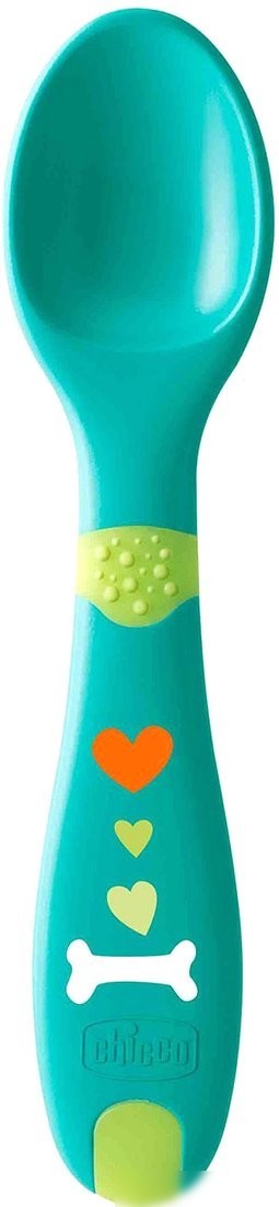 Набор детских столовых приборов Chicco 12 мес+ 340624051 (зеленый)