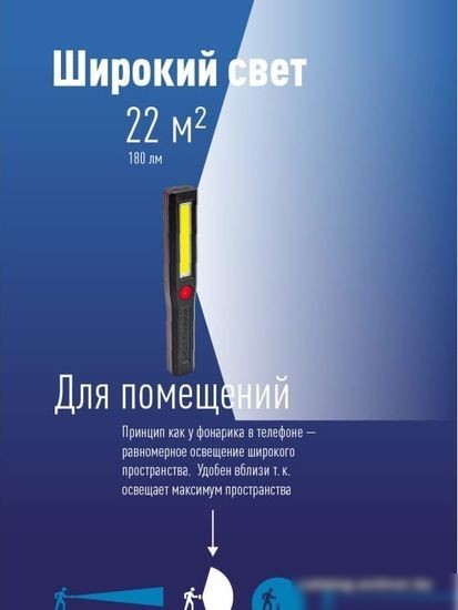 Фонарь КОСМОС KocAu6001COB