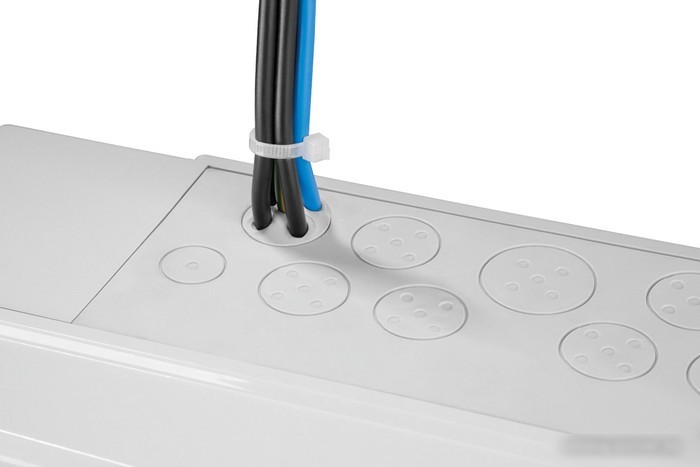 Бокс пластиковый Elektro-Plast GALANT 3x18M, N/PE 6x 10x16+10x10mm2, дымчатая пласт. дверь, светло-серый RAL7035, 638x432x160mm, IP65