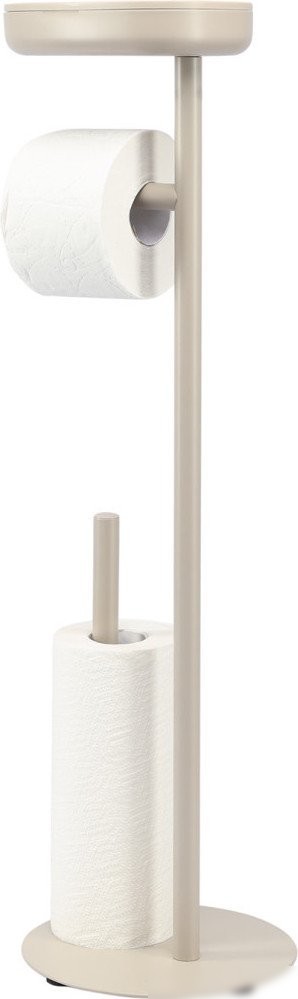 Держатель для туалетной бумаги и ершика Bergenson Bjorn Slim BB0000946 (светло-серый)