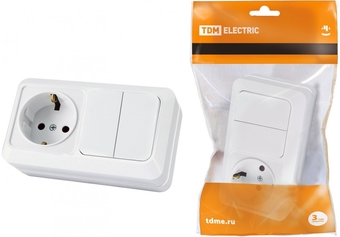Выключатель TDM Electric Ладога SQ1801-0102 (белый)