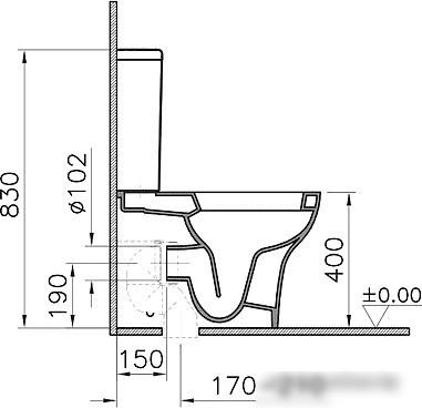 Унитаз Vitra Zentrum [9012B003-7202]
