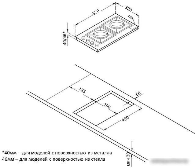 Варочная панель Korting HGG 3825 CW