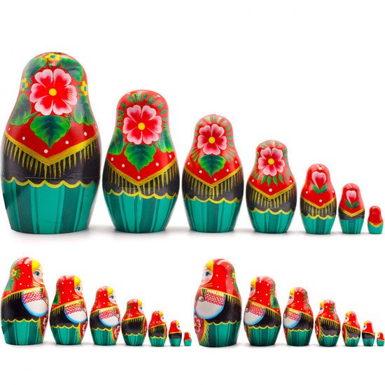 Развивающая игра Брестская Матрешка В белорусском традиционном костюме (набор 7 шт)
