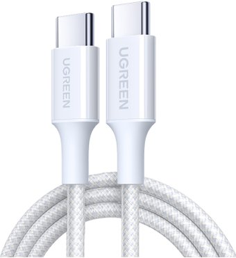 Кабель Ugreen L502 USB Type-C - USB Type-C (2 м, белый)