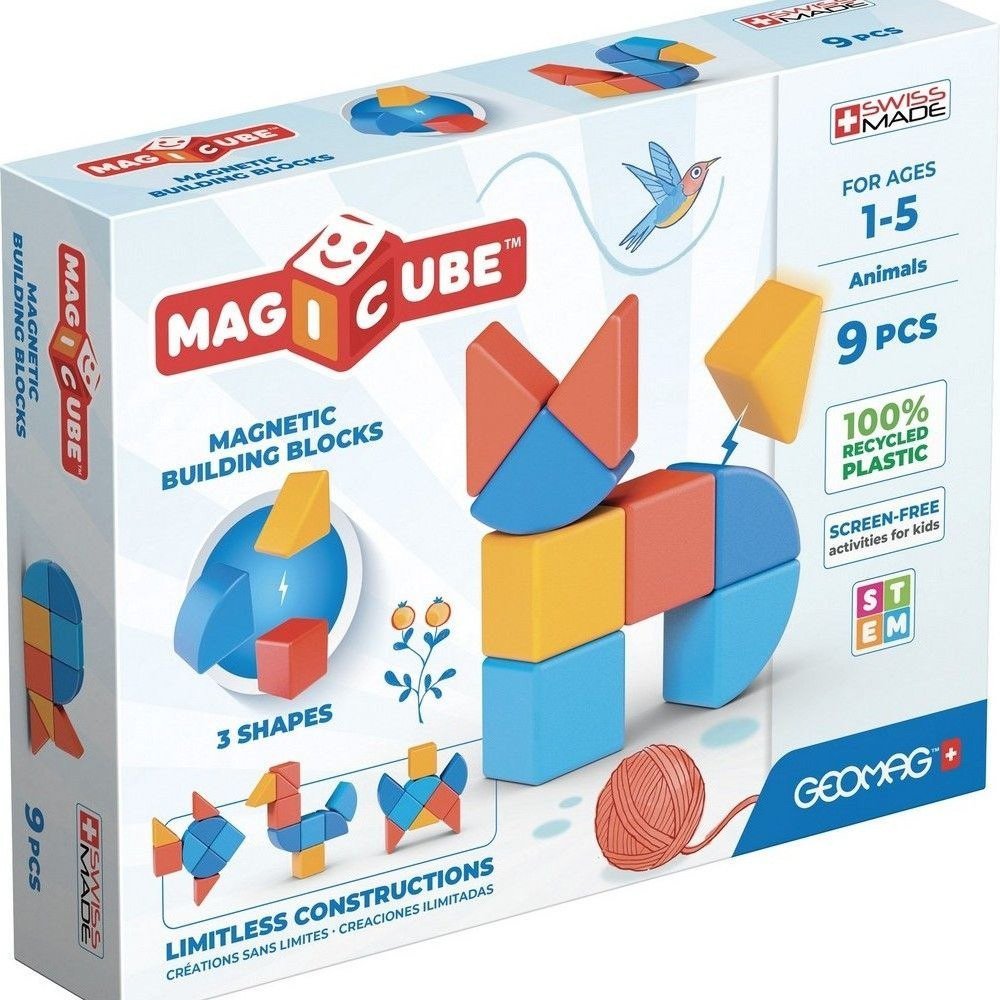 Развивающая игра Geomag Магнитные кубики 3 формы GM208