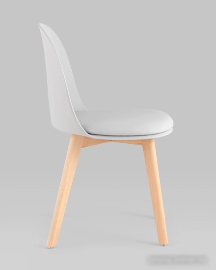 Стул Stool Group Fog с подушкой SL-7022DM (светло-серый, деревянные ножки)