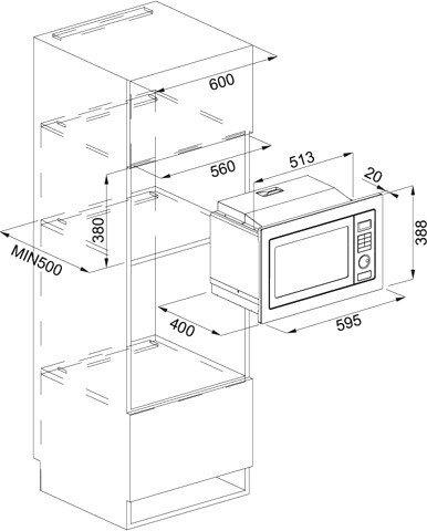 Микроволновая печь Franke FMW 250 CR2 G BK [131.0391.304]