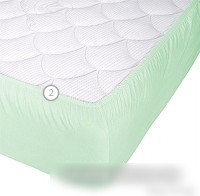 Защитный наматрасник Vegas Protect Cotton S1 80x200 (фисташковый)