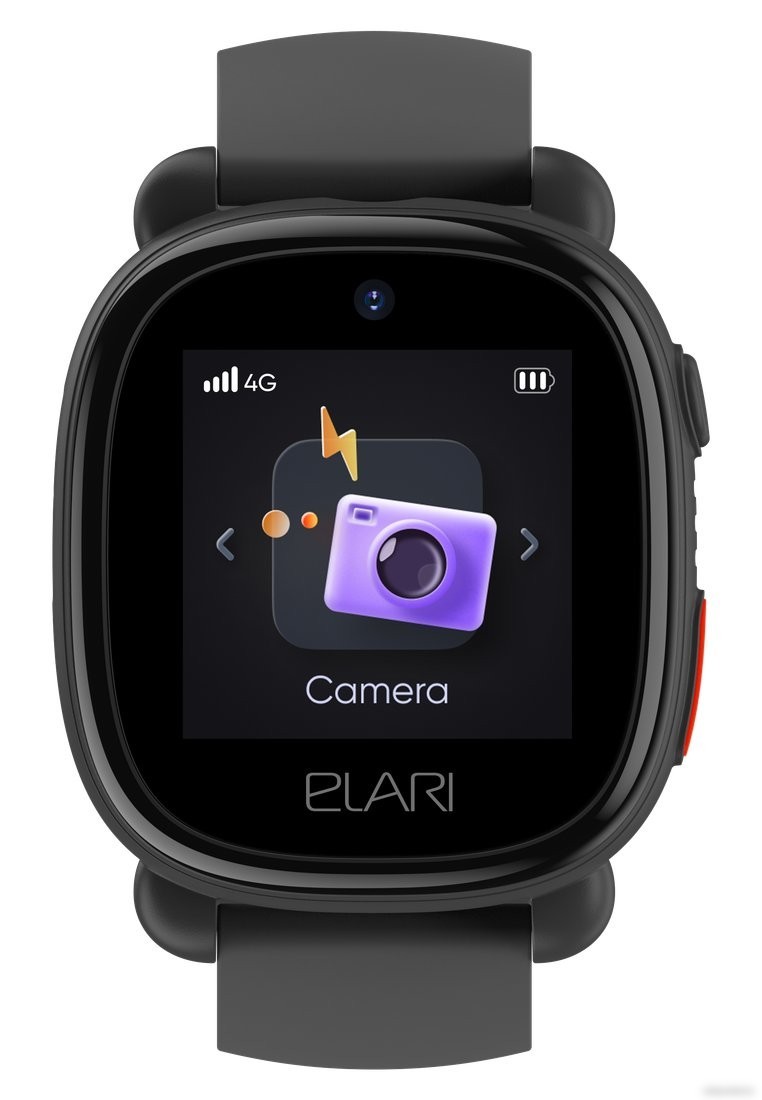 Детские умные часы Elari KidPhone 4G Lite (черный)