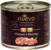 Корм для кошек Nuevo Cat Adult Chicken & Shrimps 0.2 кг