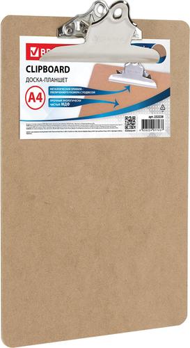 Планшет с зажимом BRAUBERG 232228 (коричневый)