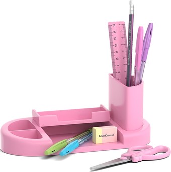 Настольный набор Erich Krause Harmony Pastel 55679 розовый (8 предм)