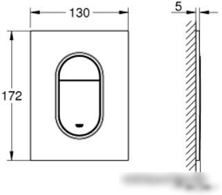 Панель смыва Grohe Arena Cosmopolitan S 37624000 (хром)