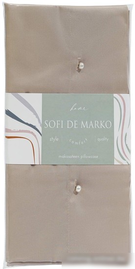 Постельное белье Sofi De MarkO Premium Mako 70х70 Нав-Пм-бж-70х70 (бежевый)