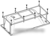 Каркас Roca Easy 170x75 ZRU9302900