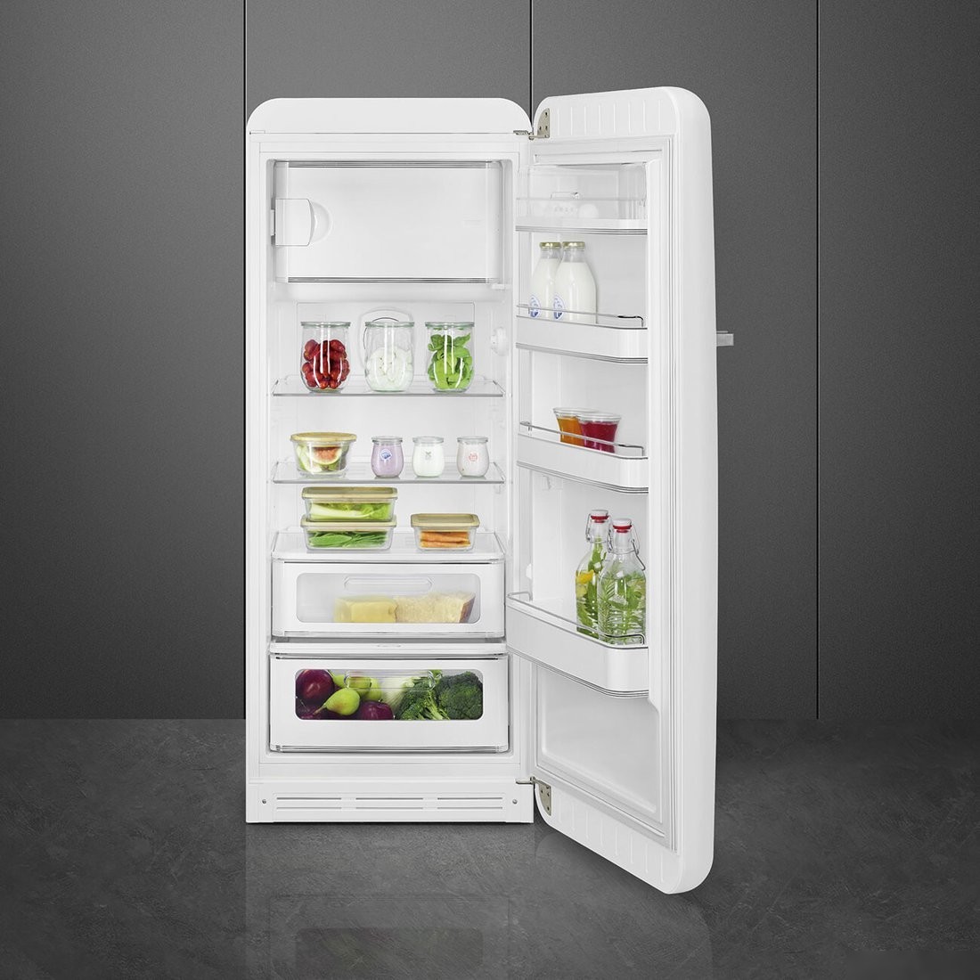 Однокамерный холодильник Smeg FAB28RWH6