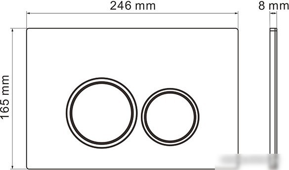 Унитаз подвесной Roxen Antares Bidet в комплекте с инсталляцией StounFix Slim 6 в 1 926249 (кнопка: хром глянец)