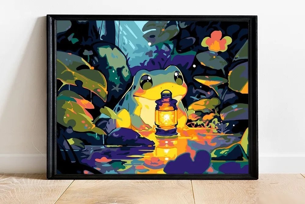 Картина по номерам PaintLine Лягушка в пруду PL-00262