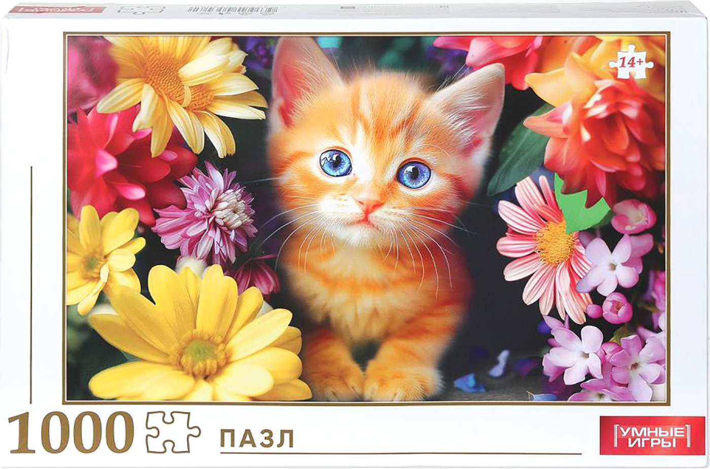 Пазл Умные игры Котёнок в цветах 4630395053082