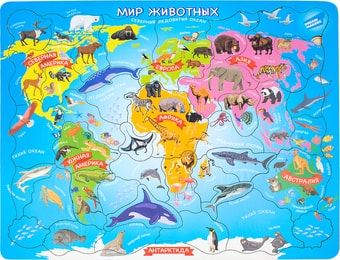 Мозаика/пазл Мастер Вуд Мир животных DMG