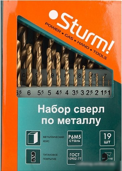 Набор оснастки Sturm 1055-03-SS3 (19 предметов)
