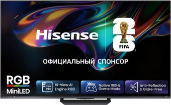 RGB miniLED телевизор Hisense 85UR8S