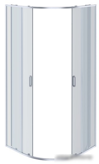 Душевой уголок Aquatek AQ ARI RO10020BL 100x100 (черный/прозрачное стекло)