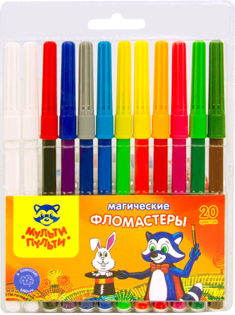Фломастеры Мульти-пульти Енот в Стране Чудес WP_14747 (12 шт)