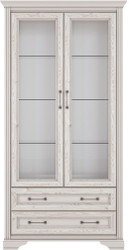Шкаф-витрина BRW Stylius B169-REG2W2S (лиственница сибирская)