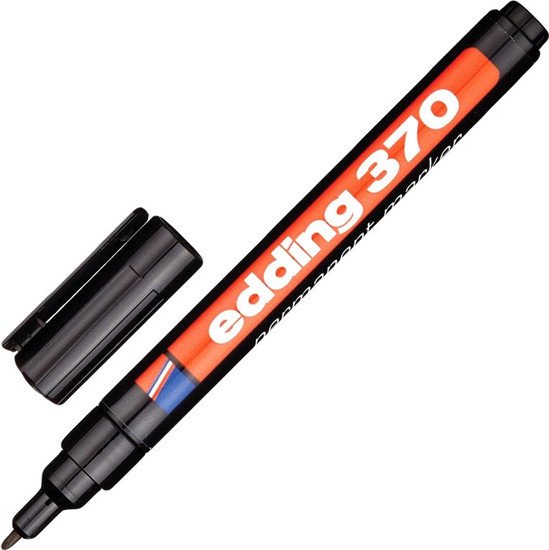 Маркер перманентный Edding 370 e-370-1 (черный)