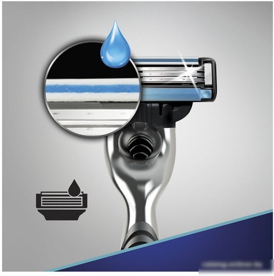 Бритвенный станок Gillette Mach3 2 сменные кассеты
