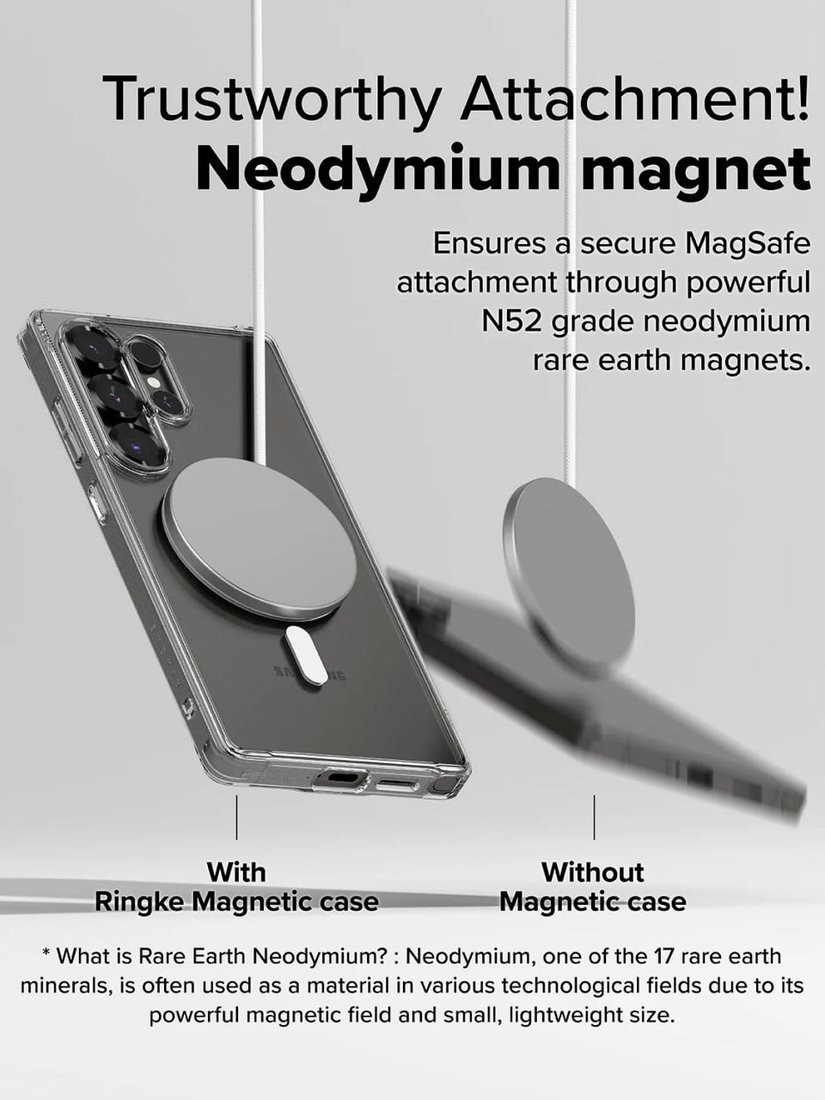 Чехол для телефона Ringke Fusion Magnetic для Galaxy S25 Ultra Clear