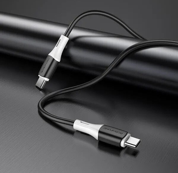 Кабель Borofone BX79 USB Type-C - USB Type-C (1 м, черный)