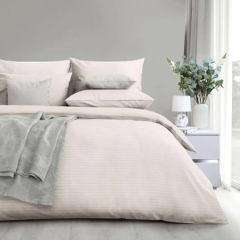 Семейный комплект постельного белья Verossa Stripe Семейный 50x70/70x70 925710 (Antique White)