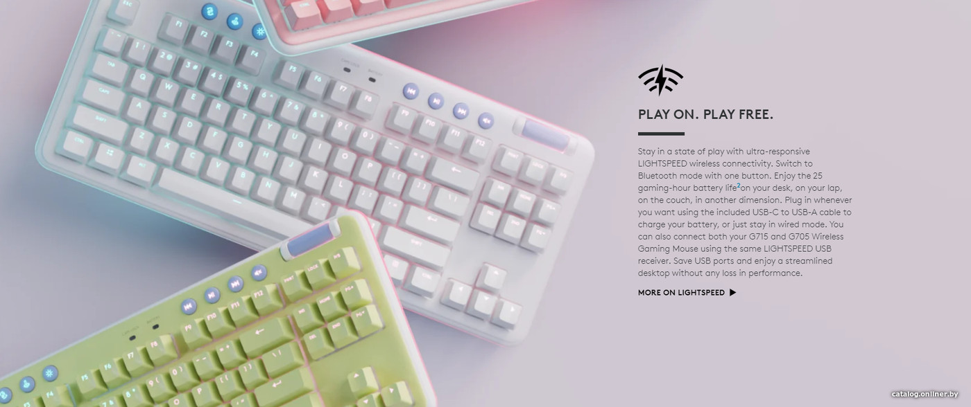 Клавиатура Logitech G715 Linear 920-010464 (нет кириллицы)