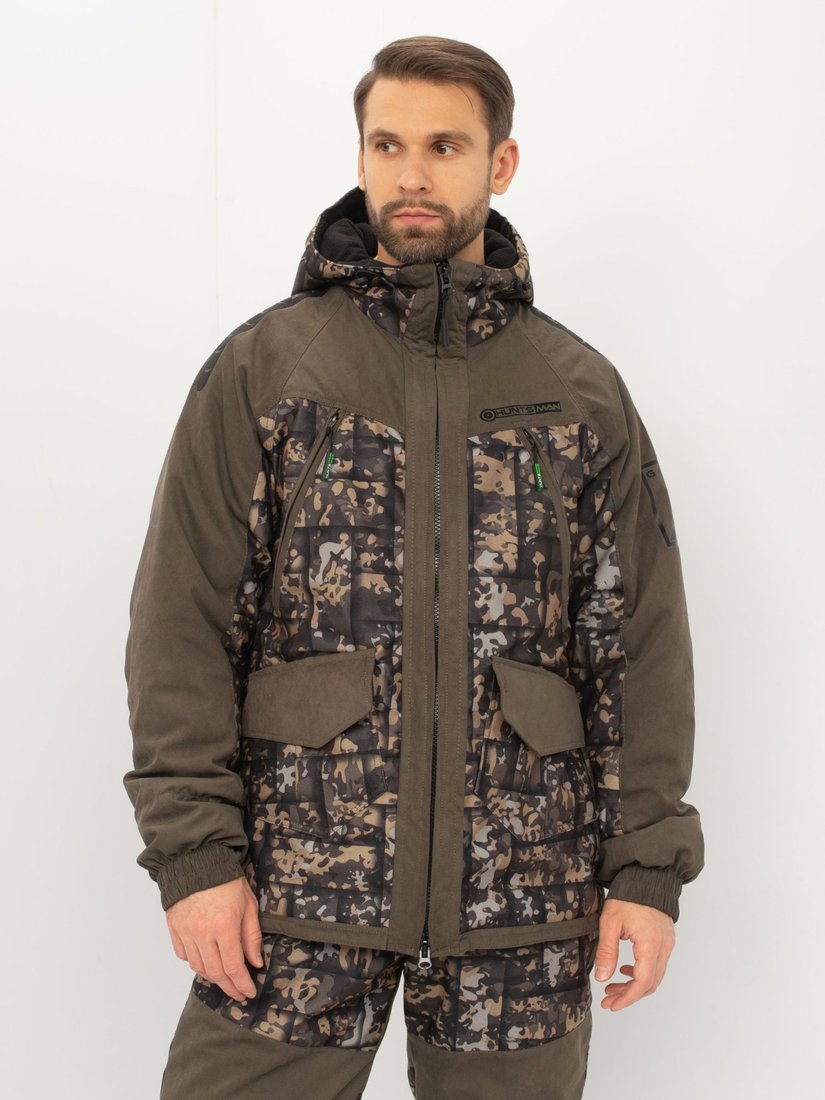 Костюм Huntsman Горка Люкс -15°C Хаки/005 Исландия/Alova (р.44-46/182-188)