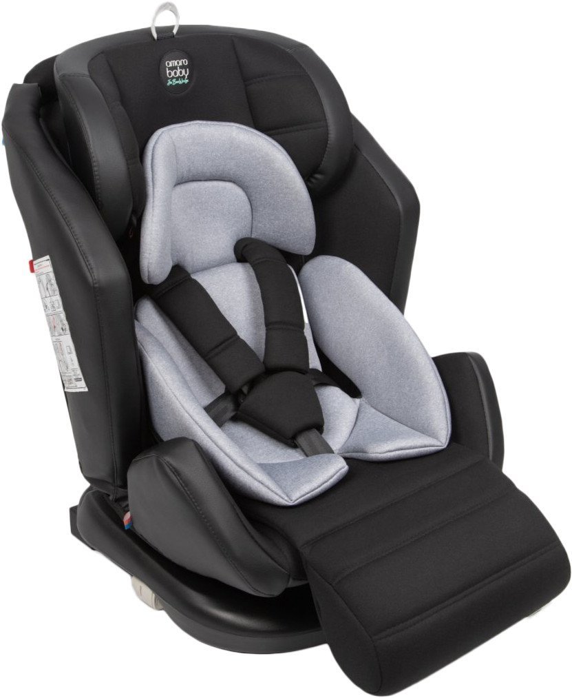 Детское автокресло Amarobaby Favorite Isofix С усиленной боковой поддержкой AB24-20FAV/0911 (черный/серый)