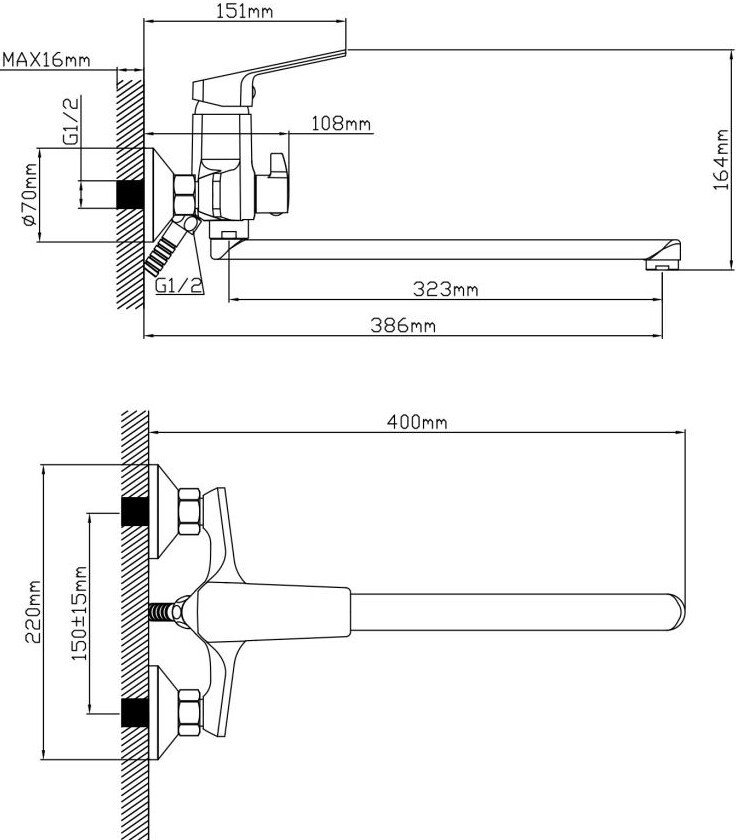 Смеситель AV Engineering AVWIN7-A165-122
