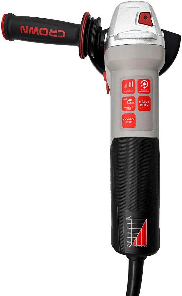 Угловая шлифмашина Crown CT13677-125RSVC