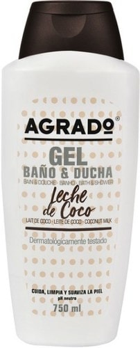 Косметика по уходу за телом Agrado Гель для душа Bath & Shower Gel Coconut Milk 750 мл