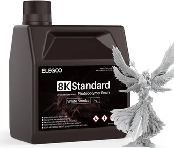 Фотополимер Elegoo Standard 8K 2кг (белый дым)