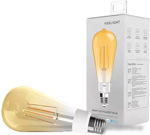 Светодиодная лампочка Yeelight Smart LED Filament Bulb ST64 YLDP23YL E27 6 Вт 2700K