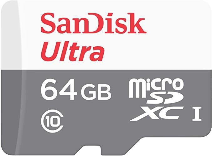 Карта памяти SanDisk Ultra SDSQUNR-064G-GN3MA microSDXC 64GB (с адаптером)