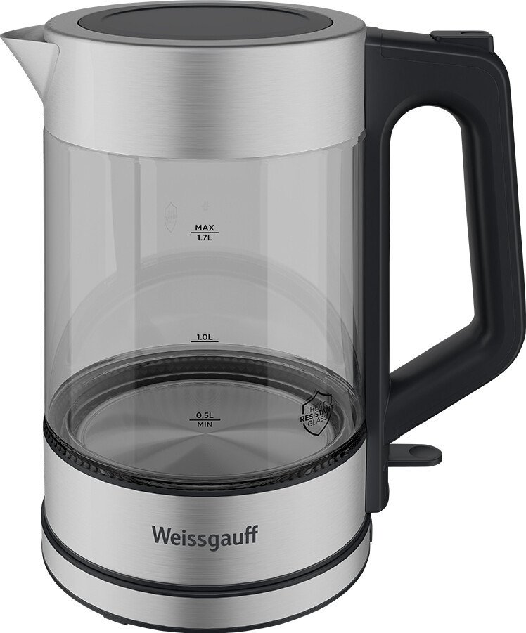 Электрический чайник Weissgauff WK 1720 EcoGlass Inox